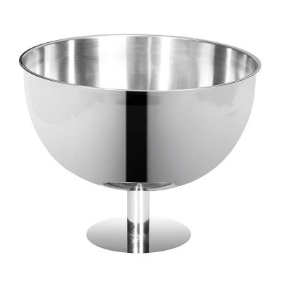 Biradlı BRD-3076 Ayaklı Çelik Punch Kasesi, Ayaklı, 28x24 cm