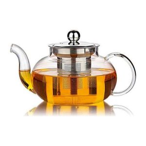 Biradlı GRV-TC600 Çelik Süzgeçli Cam Delik, 600 ml