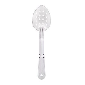 Biradlı PSS-13DSEF Delikli Polikarbon Servis Kaşığı, 34 cm, Şeffaf
