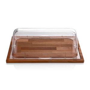 Biradlı GRV-75 Dikdörtgen Tepsili Rolltop Teşhir Standı, 58x37.5x18 cm