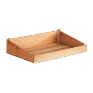 Biradlı GRV-1878 Ahşap Açık Büfe Sunum Sepeti, 50x30 cm