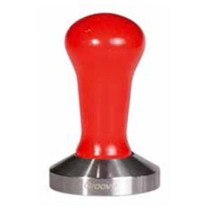 Biradlı GRV-316 Plastik Saplı Çelik Tamper, 58 mm, Kırmızı