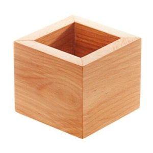 Biradlı Groovy GRV-1868 Ahşap Kare Yükseltici, 15x10 cm