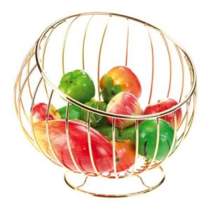 Biradlı GRV-524 Tel Meyvelik, 24x14 cm, Altın