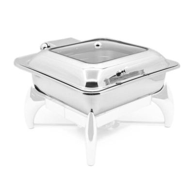 Biradlı GRV-4023 Ekonomik Kare Chafing Dish, GN 2/3 - Görsel 2