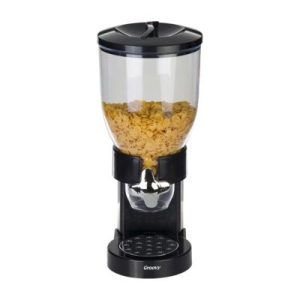 Biradlı GRV-10413 Mısır Gevreği Dispenseri, 3.5 L, Siyah
