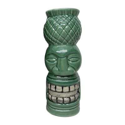 Biradlı GRV-20230 Seramik Tiki Kokteyl Bardağı, 7x21 cm, 550 cc