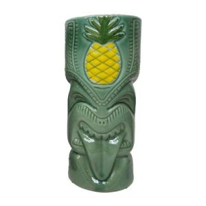 Biradlı GRV-20231 Seramik Tiki Kokteyl Bardağı, 8x18cm, 550 cc