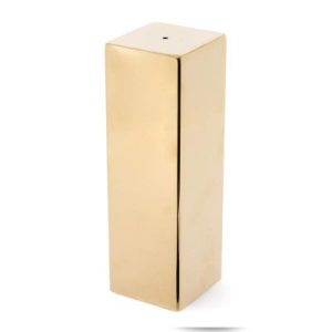 Biradlı GRV-58 Tekli Kare Biberlik, 3x8 cm, Altın