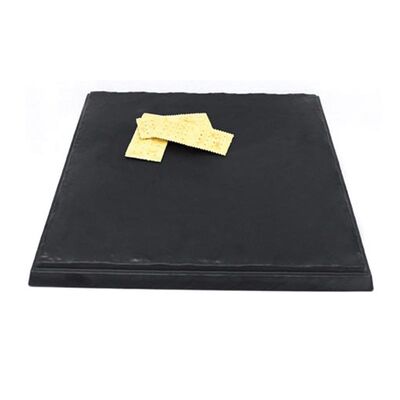 Biradlı BRD-16925 Kare Tarako Sunum Tepsisi, 30x30x2.5 cm, Siyah