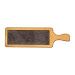 Biradlı GRV-1846 Kulplu Bazaltlı Steak Ahşap Sunum Tahtası, 45x14 cm