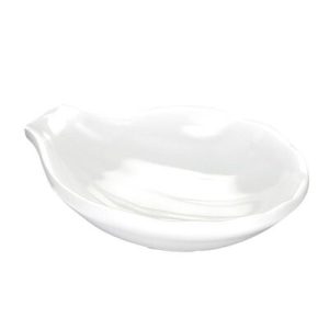 Biradlı BRD-51610 Minimal Melamin Sunum Tabağı, 8x9x2 cm, Beyaz