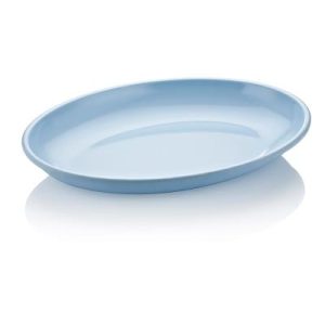 Biradlı FTS-1957 Oval Melamin Sunum Tabağı, 48x35 cm, Mavi