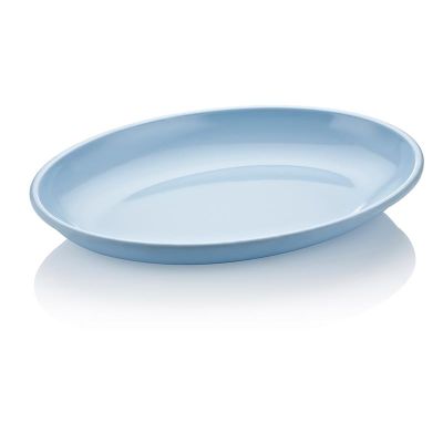 Biradlı FTS-1957 Oval Melamin Sunum Tabağı, 48x35 cm, Mavi