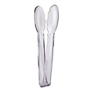 Biradlı PCT-SEF Polikarbon Servis Maşası, 23 cm, Şeffaf