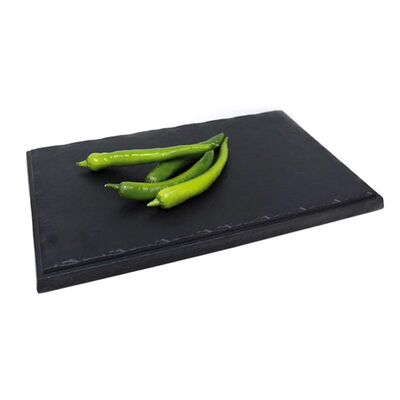 Biradlı BRD-16922 Tarako Dikdörtgen Sunum Tepsisi, 28x18.5x2.5 cm, Siyah