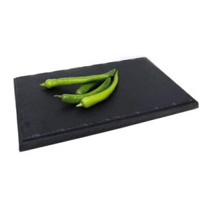 Biradlı BRD-16924 Tarako Dikdörtgen Sunum Tepsisi, 42x34x3 cm, Siyah