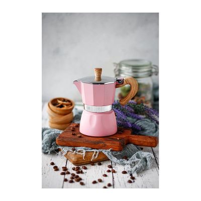 Black Goat Moka Pot, 3 Cup, Pembe - Görsel 2