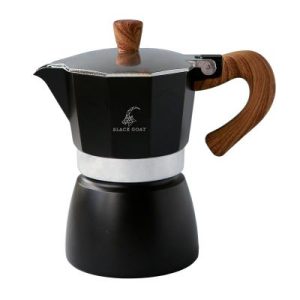 Black Goat Moka Pot, 3 Cup, Siyah