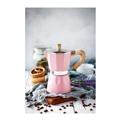 Black Goat Moka Pot, 6 Cup, Pembe - Görsel 2