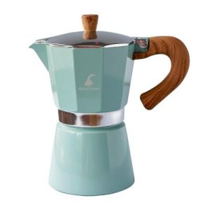 Black Goat Moka Pot, 6 Cup, Turkuaz