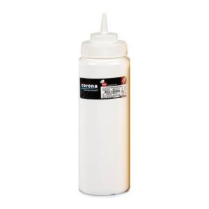 Bora Plastik Geniş Kapaklı Mayonez Şişesi, 950 ml, Beyaz