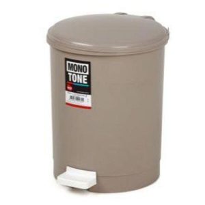 Bora Plastik Pedallı Çöp Kovası, No: 2, 12 L, Kahverengi