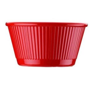 Bora Plastik Yuvarlak Mini Sosluk, Polikarbonat, 7x3.5 cm, Kırmızı