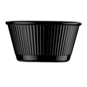 Bora Plastik Yuvarlak Mini Sosluk, Polikarbonat, 7x3.5 cm, Siyah