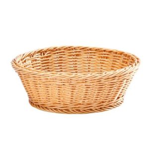 Zicco JW-4003 Plastik Yuvarlak Ekmek Sepeti, 23x8 cm, Açık Renk