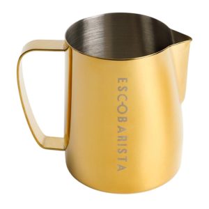 Escobarista Barista Space Latte Pitcher, 600 ml, Altın