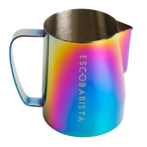 Escobarista Barista Space Latte Pitcher, 600 ml, Gökkuşağı
