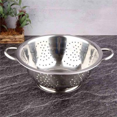 Epinox MS-24 Çelik Makarna Süzgeci, 24 cm - Görsel 3