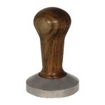 Cafemarkt Ceviz Tamper, Ahşap Saplı, 58 mm