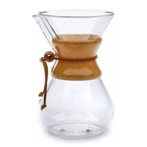 Epinox CK-800A Ahşap Tutacaklı Chemex, 800 ml, 6 Bardak