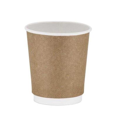 Cafemarkt Çift Katman Sıcak İçecek Karton Bardak, 16 oz, Kraft