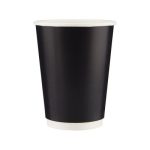 Cafemarkt Çift Katman Sıcak İçecek Karton Bardak, 16 oz, Siyah
