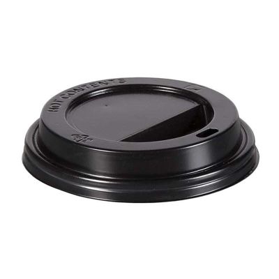 Cafemarkt Karton Bardak Kapak, 8 oz, Siyah