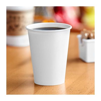 Cafemarkt Tek Katman Sıcak İçecek Karton Bardak, 12 oz, Beyaz - Görsel 2