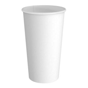 Cafemarkt Tek Katman Sıcak İçecek Karton Bardak, 16 oz, Beyaz