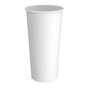 Cafemarkt Tek Katman Sıcak İçecek Karton Bardak, 22 oz, Beyaz