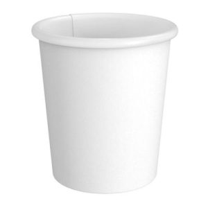 Cafemarkt Tek Katman Sıcak İçecek Karton Bardak, 4 oz, Beyaz