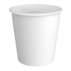 Cafemarkt Tek Katman Sıcak İçecek Karton Bardak, 8 oz, Beyaz
