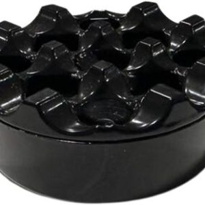 Cafemarkt Yuvarlak Kafesli Zamak Küllük, 9 cm, Siyah
