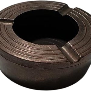 Cafemarkt Yuvarlak Zamak Küllük, 8 cm, Antik Bakır
