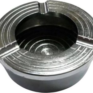Cafemarkt Yuvarlak Zamak Küllük, 8 cm, Krom