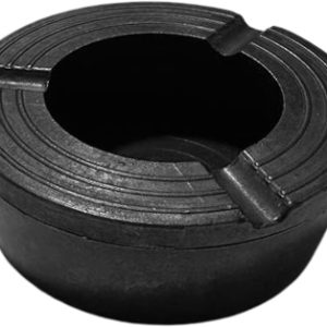 Cafemarkt Yuvarlak Zamak Küllük, 8 cm, Siyah