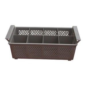 Tribeca Çatal Kaşık Basketi, 8 Bölmeli, 450x190x180 mm, Gri