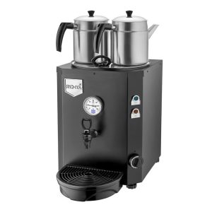 Remta DE12 Jumbo Çay Makinesi, 2 Demlikli, 13 L, Elektrikli, Siyah