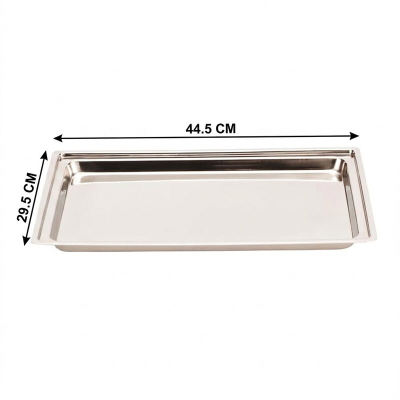 Zicco ZCP-266 Derin Çelik Teşhir Tepsi, 44.5x29.5 cm - Görsel 2